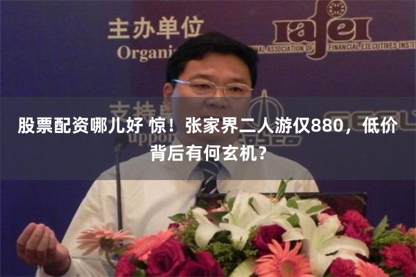 股票配资哪儿好 惊！张家界二人游仅880，低价背后有何玄机？